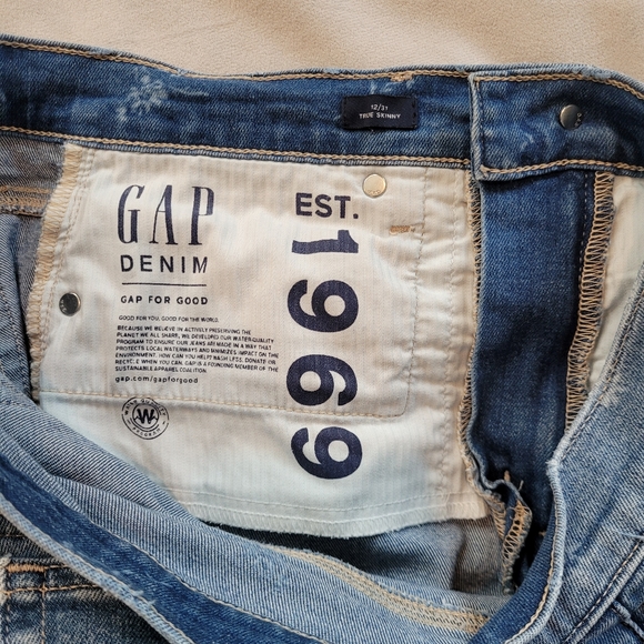 Gap Floral Stamped Jeans size 12/31 - Picture 7 of 8